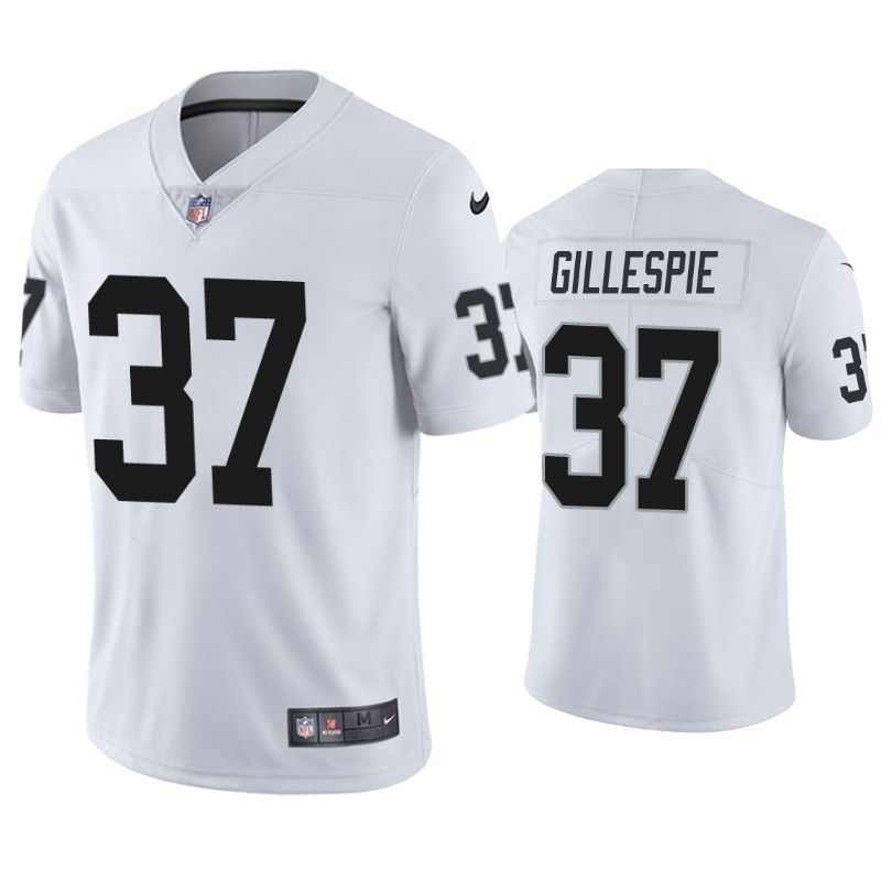 Men Oakland Raiders #37 Tyree Gillespie Nike White Limited NFL Jersey